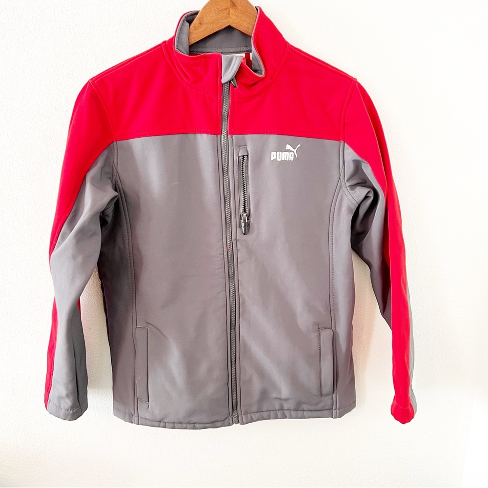 Puma Soft Shell Jacket-Boys-Size-Large